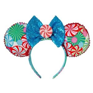 Turquoise Peppermint Minnie Mouse Ears